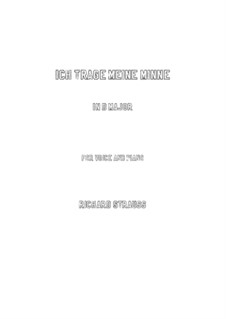 No.1 Ich trage meine Minne: D Major by Richard Strauss