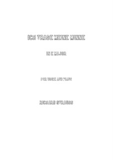 No.1 Ich trage meine Minne: E Major by Richard Strauss