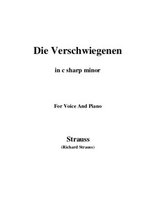 No.6 Die Verschwiegenen: C sharp minor by Richard Strauss