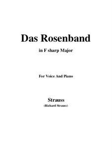 No.1 Das Rosenband: F sharp Major by Richard Strauss