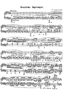 Impromptu Nr.2 in fis-Moll, Op.36: Für Klavier by Frédéric Chopin