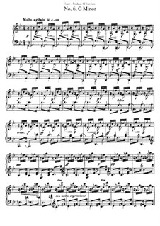 Études d'exécution transcendante, S.136: Etüde Nr.6 by Franz Liszt