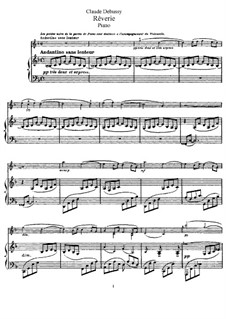 Rêverie, L.68: Für Flöte und Piano by Claude Debussy