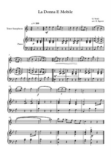 10 Easy Classical Pieces for Tenor Saxophone and Piano Vol.3: La Donna E Mobile by Edward MacDowell, Johann Strauss (Sohn), Johannes Brahms, Georg Friedrich Händel, Felix Mendelssohn-Bartholdy, Robert Schumann, Muzio Clementi, Giuseppe Verdi, Anton Rubinstein, Johan Halvorsen