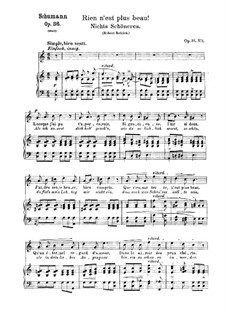 Sechs Gedichte, Op.36: Nr.3 Nichts Schöneres by Robert Schumann