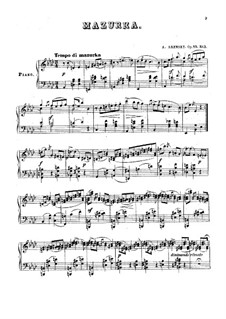 Drei Stücke, Op.19: No.3 Mazurka by Anton Arenski