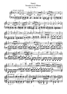 Sieben Sonatinen, Op.168: Sonatine Nr.7 in a-Moll by Anton Diabelli