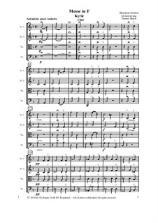 Orchestermaterial zu 'Messe in F': Partitur by Théodore Dubois