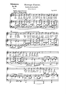 Sechs Gedichte, Op.36: Nr.6 Liebesbotschaft by Robert Schumann