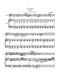 Toreador's Song: Für Violine und Klavier by Georges Bizet