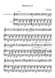 10 Easy Classical Pieces for Soprano Saxophone and Piano Vol.3: Melody In F by Edward MacDowell, Johann Strauss (Sohn), Johannes Brahms, Georg Friedrich Händel, Felix Mendelssohn-Bartholdy, Robert Schumann, Muzio Clementi, Giuseppe Verdi, Anton Rubinstein, Johan Halvorsen