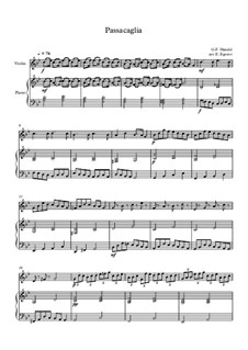 10 Easy Classical Pieces for Violin and Piano Vol. 3: Passacaglia by Edward MacDowell, Johann Strauss (Sohn), Johannes Brahms, Georg Friedrich Händel, Felix Mendelssohn-Bartholdy, Robert Schumann, Muzio Clementi, Giuseppe Verdi, Anton Rubinstein, Johan Halvorsen