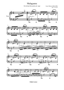 Nr.3 Malagueña: Für Klavier by Isaac Albéniz