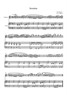 10 Easy Classical Pieces for Clarinet and Piano Vol.3: Sonatina (In C Major) by Edward MacDowell, Johann Strauss (Sohn), Johannes Brahms, Georg Friedrich Händel, Felix Mendelssohn-Bartholdy, Robert Schumann, Muzio Clementi, Giuseppe Verdi, Anton Rubinstein, Johan Halvorsen