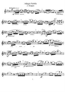 Adagio Nobile for Flute and Piano : Solostimme by Johannes Donjon