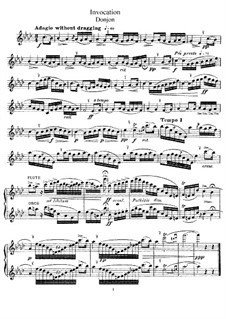 Invocation for Flute and Piano: Solostimme by Johannes Donjon