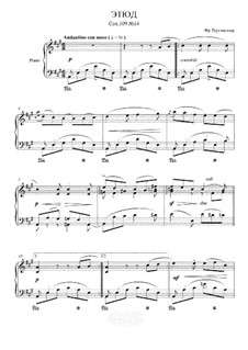 Etüde Nr.14: Für Klavier by Johann Friedrich Burgmüller