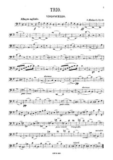 Streichtrio in e-Moll, Op.19: Cellostimme by Andreas Ehrhardt