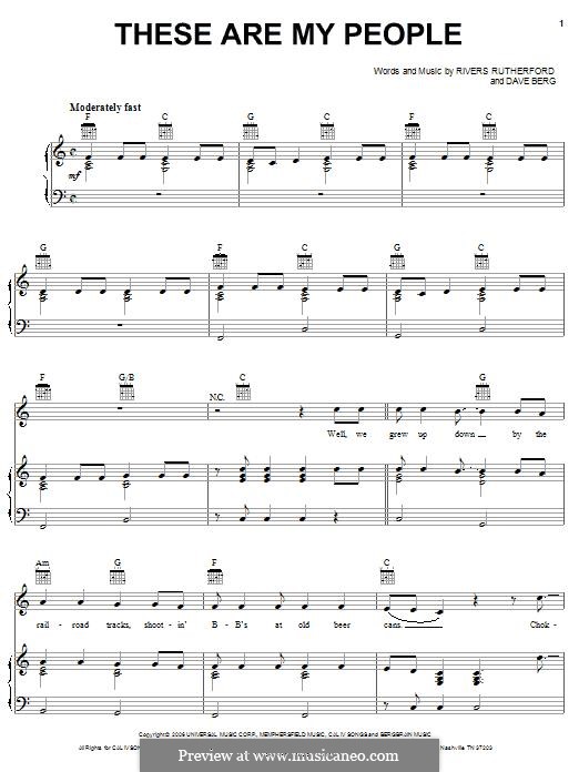 These Are My People (Rodney Atkins): These Are My People (Rodney Atkins) by Dave Berg, Rivers Rutherford