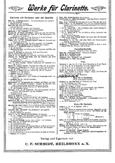 Trio für Klarinette, Bratsche und Cello, Op.33: Klarinettenstimme by Maximilian Heidrich