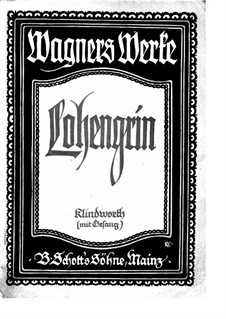 Vollständiger Oper: Klavierauszug mit Singstimmen (auf Deutsch) by Richard Wagner