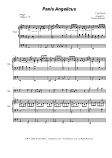 Panis angelicus: For Trombone solo - organ accompaniment by César Franck