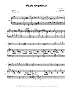 Panis angelicus: For Cello solo - piano accompaniment by César Franck