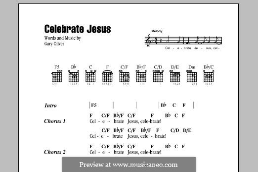 Celebrate Jesus: Für Gitarre by Gary Oliver