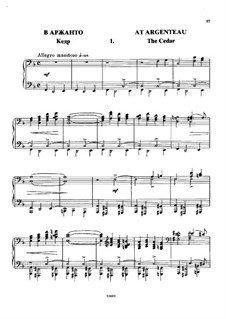 À Argenteau, Op.40: No.1 Le cèdre by César Cui