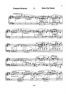 À Argenteau, Op.40: No.2 Dolce far niente by César Cui