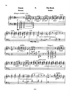 À Argenteau, Op.40: No.9 Le rocher (The Rock) by César Cui