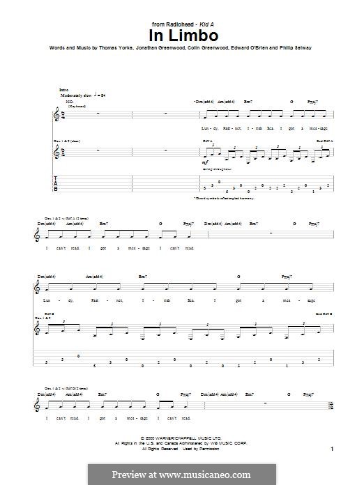 In Limbo (Radiohead): In Limbo (Radiohead) by Colin Greenwood, Ed O'Brien, Jonny Greenwood, Phil Selway, Thomas Yorke