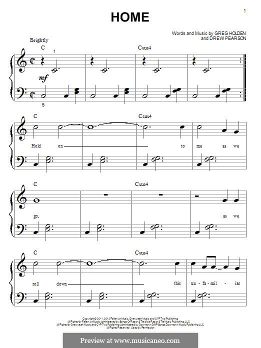 Home: Für Klavier by Phillip Phillips