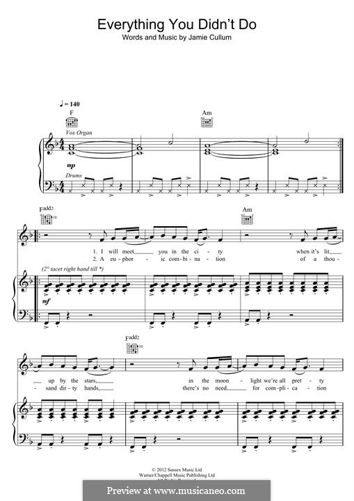 Everything You Didn't Do: Everything You Didn't Do by Jamie Cullum