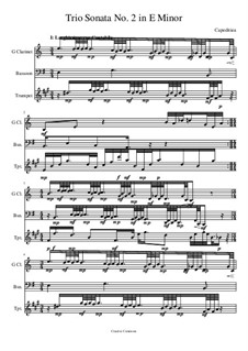 Trio Sonata No.2 in E Minor, CC022: Trio Sonata No.2 in E Minor by E.S. Capeditiea
