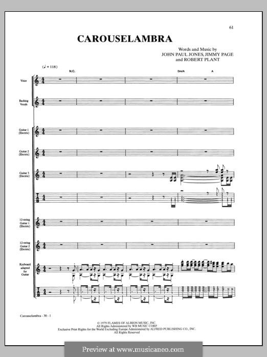 Carouselambra (Led Zeppelin): Carouselambra (Led Zeppelin) by John Paul Jones, Jimmy Page, Robert Plant