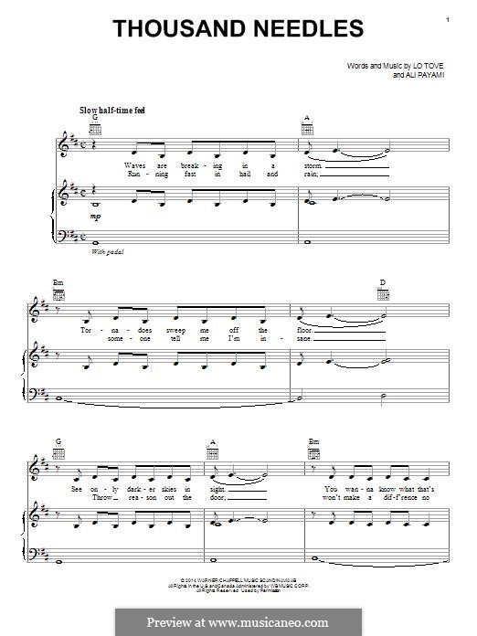 Thousand Needles (Lea Michele): Thousand Needles (Lea Michele) by Ali Payami