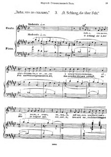 Achtzehn Gedichte von Tolstoi, Op.67: Nr.3 O, Schlang, die über Fels by César Cui