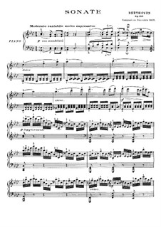 Sonate für Klavier Nr.31, Op.110: Für einen Interpreten by Ludwig van Beethoven