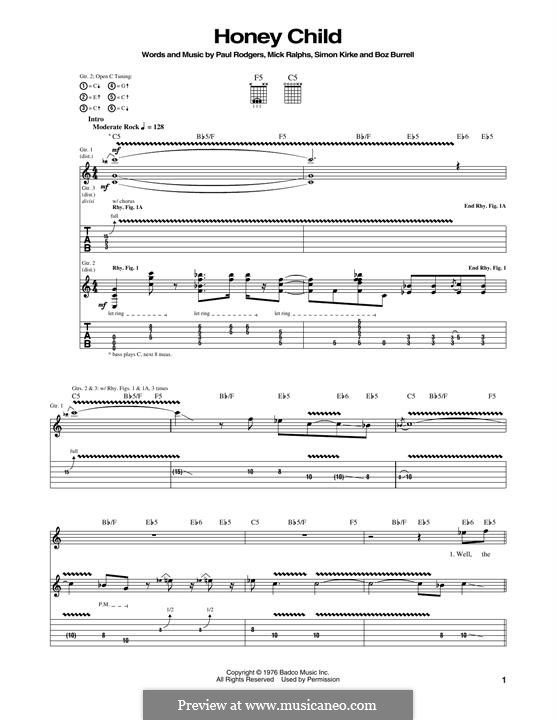 Honey Child (Bad Company): Honey Child (Bad Company) by Mick Ralphs, Paul Rodgers, Simon Kirke, Boz Burrell