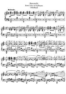 Barkarole: Version für Flöte und Klavier by Jacques Offenbach