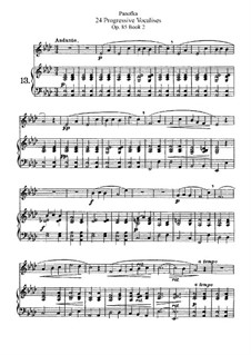 Vierundzwanzig progressive Vokalisen, Op.85: Buch II by Heinrich Panofka