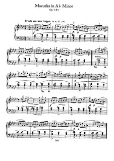 Mazurkas, Op.7: Nr.4 in As-Dur by Frédéric Chopin