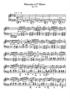 Mazurkas, Op.7: Nr.3 in f-Moll by Frédéric Chopin