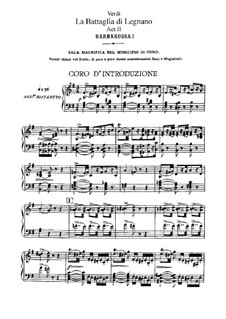 Die Schlacht von Legnano von G. Verdi Noten auf MusicaNeo