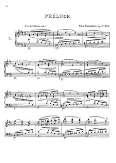 Vierundzwanzig Preluden, Op.17: Präludium Nr.5 in D-dur by Felix Blumenfeld