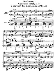 Fantasie für Klavier Nr.4 in c-Moll, K.475: Für zwei Klaviere, vierhändig by Wolfgang Amadeus Mozart