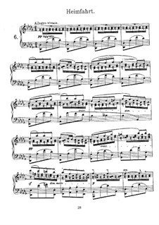 Sechs Lieder ohne Worte: Nr.6 Heimfahrt by Georges Bizet