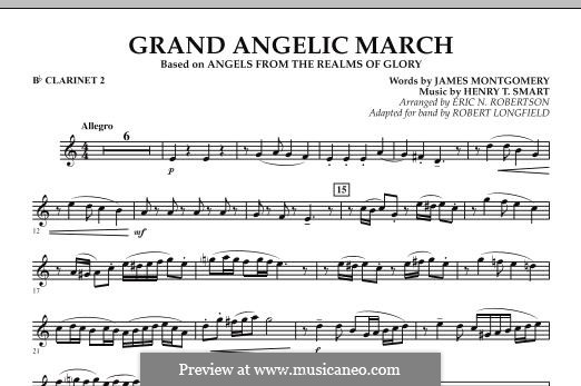 Grand Angelic March: Bb Clarinet 2 part by Henry Smart