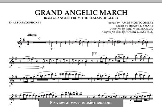 Grand Angelic March: Eb Alto Saxophone 1 part by Henry Smart